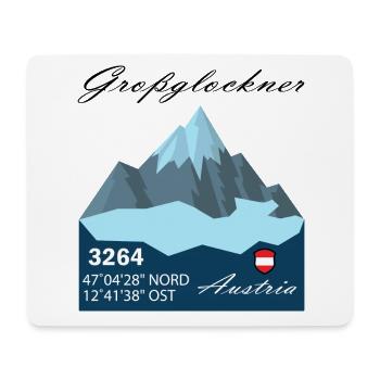 Großglockner austria Skifahren Geschenk Urlaub - Mousepad (Querformat) - Weiß - Vorne