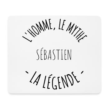 Sébastien l'homme le mythe la légende - Tapis de souris (format paysage) - blanc - Devant