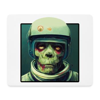 Zombie Astronaut - Mousepad (Querformat) - Weiß - Vorne