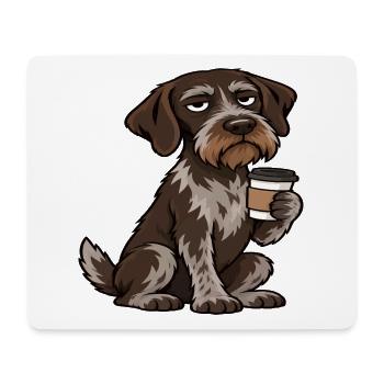 Deutsch Drahthaar Deutsch-Drahthaar Besitzer - Mousepad (Querformat) - Weiß - Vorne