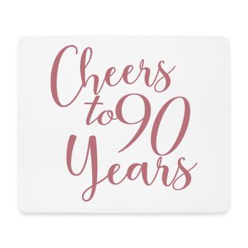 Vive les 90 ans du 90e anniversaire - Tapis de souris (format paysage) - blanc - Devant