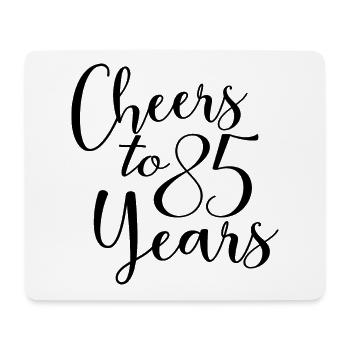 Prost auf 85 Jahre 85. Geburtstag - Mousepad (Querformat) - Weiß - Vorne