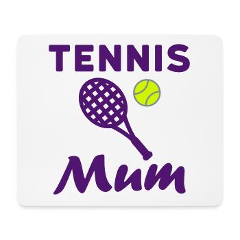 Tennis mum (Tennisschläger, Tennisball) - Mousepad (Querformat) - Weiß - Vorne