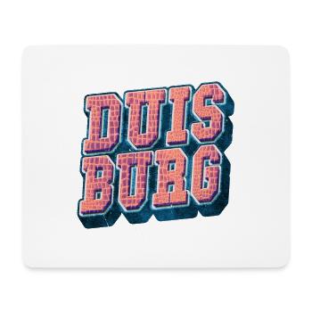 Duisburg Deutschland Stadt Schrift Vintage Retro - Mousepad (Querformat) - Weiß - Vorne