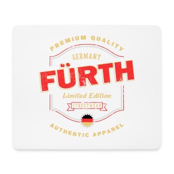 Fürth Allemagne City Font Vintage Rétro - Tapis de souris (format paysage) - blanc - Devant