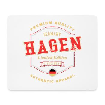 Hagen Germany City Font Vintage Retro - Mouse Pad (horizontal) - white - Front