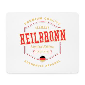 Heilbronn Deutschland Stadt Schrift Vintage Retro - Mousepad (Querformat) - Weiß - Vorne