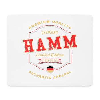 Hamm Deutschland Stadt Schrift Vintage Retro - Mousepad (Querformat) - Weiß - Vorne
