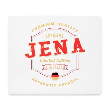 Jena Deutschland Stadt Schrift Vintage Retro - Mousepad (Querformat) - Weiß - Vorne