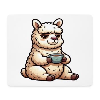 Alpaka lama Alpakabesitzer Alpakaliebhaber Lamas - Mousepad (Querformat) - Weiß - Vorne