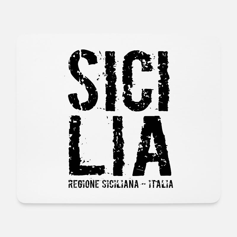 Sizilien, Italien, Mittelmeer - Mousepad (Querformat) - Weiß