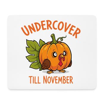 Undercover Truthahn - Mousepad (Querformat) - Weiß - Vorne