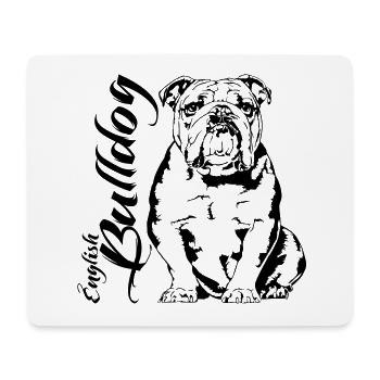 ENGLISH BULLDOGGE English Bulldog Wilsigns Dogs - Mouse Pad (horizontal) - white - Front