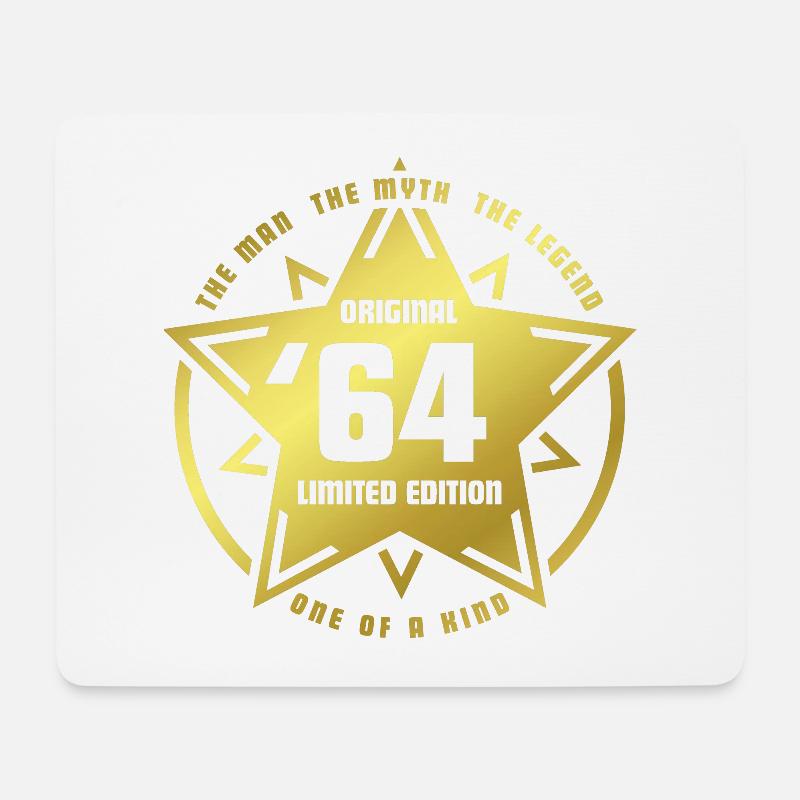 Birthday Star Original 1964 - '64 Limited Edition - Musemåtte (tværformat) - hvid