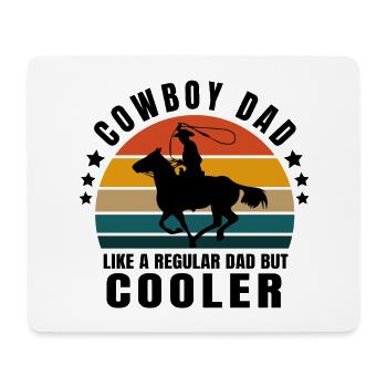 papa cowboy. cow-boy - Tapis de souris (format paysage) - blanc - Devant