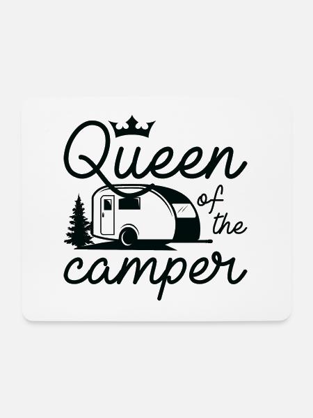 Königin des Campers - Mousepad (Querformat) - Weiß