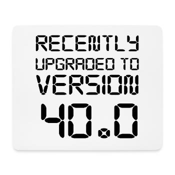 40. Geburtstag - Mousepad (Querformat) - Weiß - Vorne