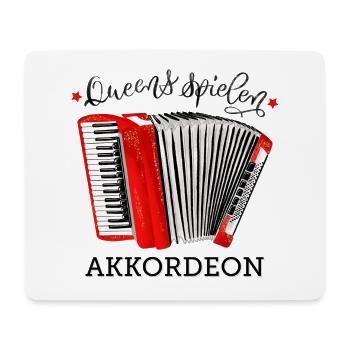 Queens spielen Akkordeon - Mousepad (Querformat) - Weiß - Vorne