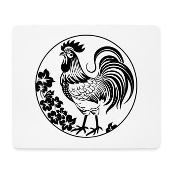 Hahn - Mousepad (Querformat) - Weiß - Vorne