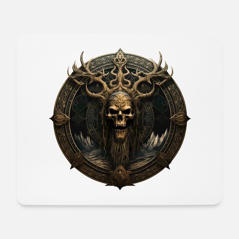 Wikinger Wahrzeichen - Mousepad (Querformat) - Weiß