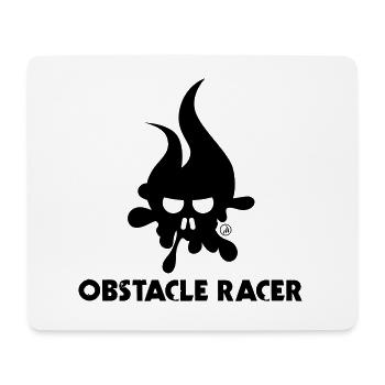 Hindernis Racer Elemente - Mousepad (Querformat) - Weiß - Vorne