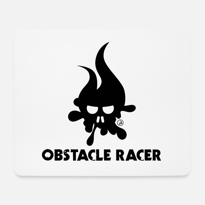 Obstacle Racer éléments - Tapis de souris (format paysage) - blanc