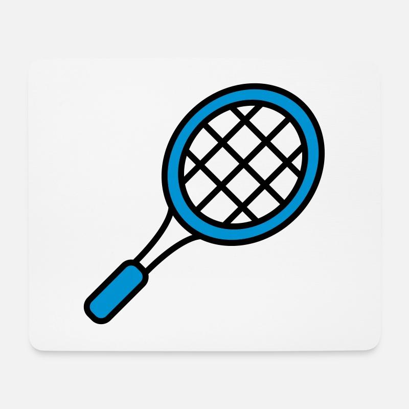 Le tennis - Tapis de souris (format paysage) - blanc