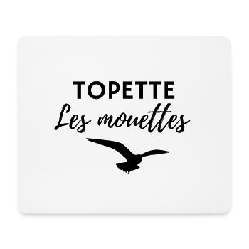 TOPETTE les mouettes - Tapis de souris (format paysage) - blanc - Devant