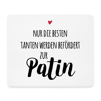 Beste Tante wird befördert zur Patin - Mousepad (Querformat) - Weiß - Vorne