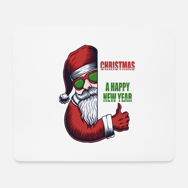 Santa - Mousepad (Querformat) - Weiß