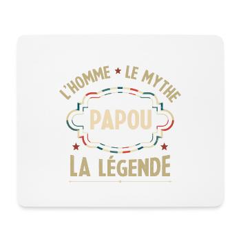 Papou l'homme le mythe la légende - Tapis de souris (format paysage) - blanc - Devant