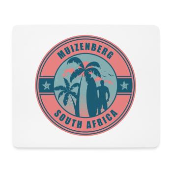 Muizenberg Südafrika Sommer Surf Design - Mousepad (Querformat) - Weiß - Vorne