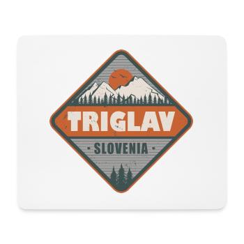 Triglav Slowenien Slowenische Alpen Vintage Hiking Des - Mousepad (Querformat) - Weiß - Vorne