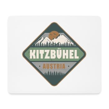 Kitzbuhel Austria Vintage Hiking Design - Mouse Pad (horizontal) - white - Front
