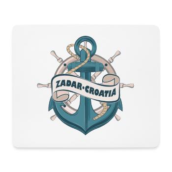 Zadar Kroatien Nautischer Sommer Anker Design - Mousepad (Querformat) - Weiß - Vorne