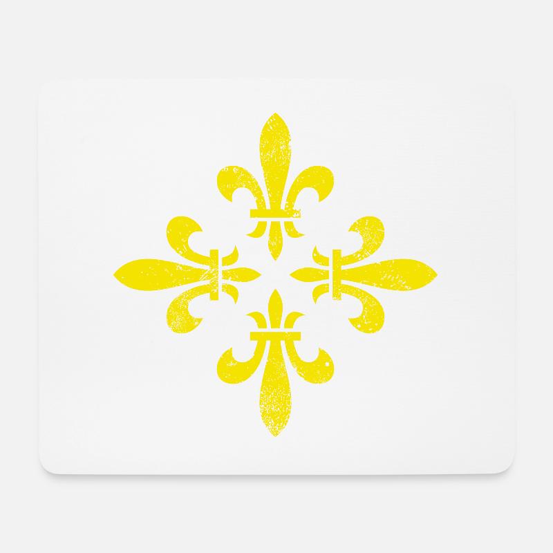 LILIEN Blüte VINTAGE Midden-Drenthe - Mousepad (Querformat) - Weiß
