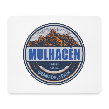 Mulhacen Granada Spain Vintage Mountain Hiking Des - Mouse Pad (horizontal) - white - Front