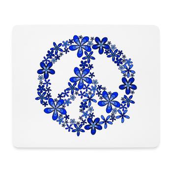 Peace - Mousepad (Querformat) - Weiß - Vorne