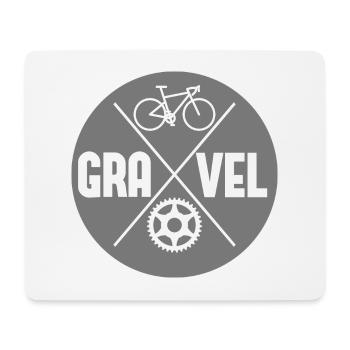 vélo de gravier cycliste cycliste cycliste - Tapis de souris (format paysage) - blanc - Devant