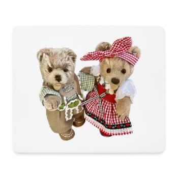 Josefine + Finn Tracht - Mousepad (Querformat) - Weiß - Vorne