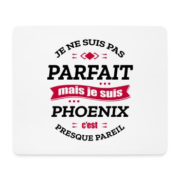 PHOENIX PARFAIT - PRENOM PHOENIX - Tapis de souris (format paysage) - blanc - Devant
