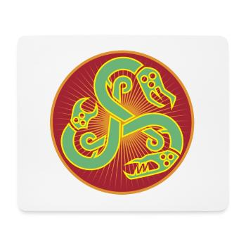 Die Schlangen 1 - Mousepad (Querformat) - Weiß - Vorne