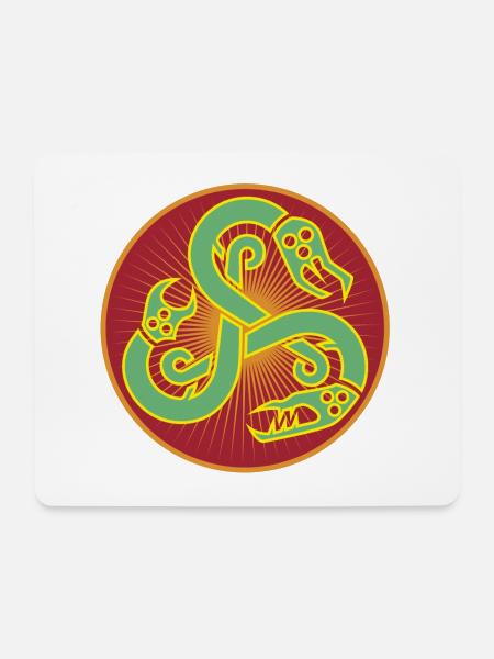 Die Schlangen 1 - Mousepad (Querformat) - Weiß