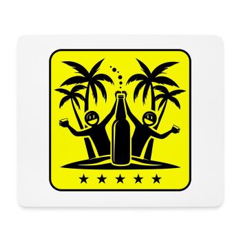 Palmen Strand Urlaub Party - Mousepad (Querformat) - Weiß - Vorne