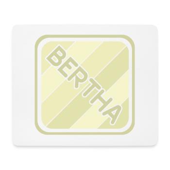 Bertha comme prénom de fille - Tapis de souris (format paysage) - blanc - Devant