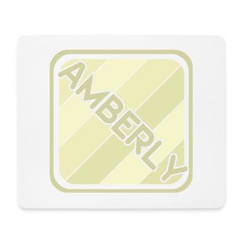 Amberly comme nom de fille - Tapis de souris (format paysage) - blanc - Devant
