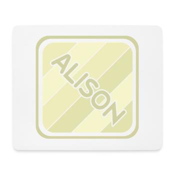 Gift for Alison - Mouse Pad (horizontal) - white - Front