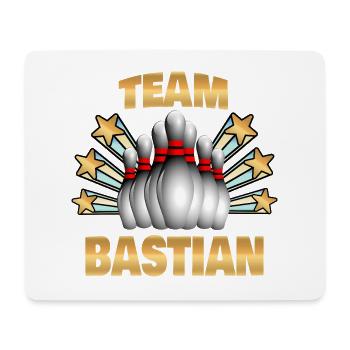 Bowling Bastian - Mousepad (Querformat) - Weiß - Vorne