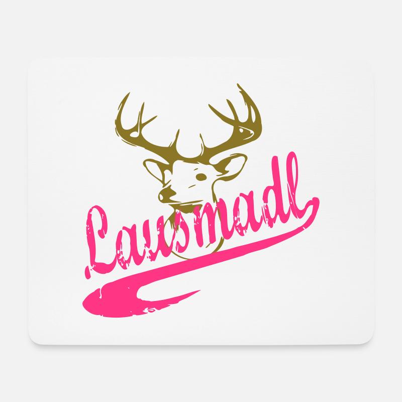 lausmadl - Mousepad (Querformat) - Weiß