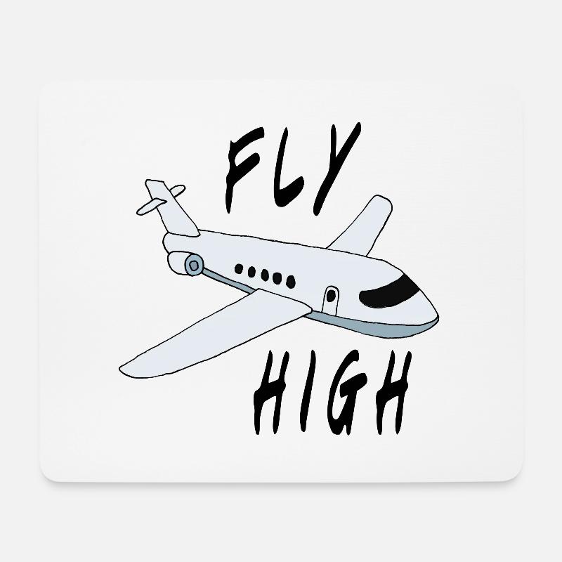 Airplane - Mouse Pad (horizontal) - white
